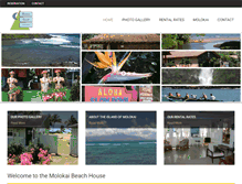 Tablet Screenshot of molokaibeachhouse.com